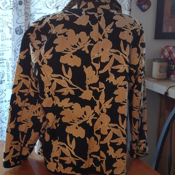 Liz Claiborne 18W lightweight Floral Print Jacket - Picture 3 of 7